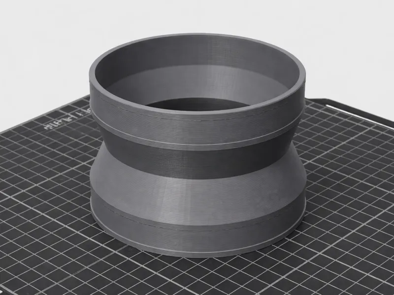 Ventilation duct adapter 100 mm to 100 mm