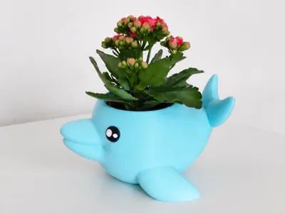 Dolphin flower pot