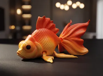 Letrero o emblema decorativo: Flexi Goldfish — vista de referencia 3