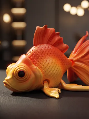 Letrero o emblema decorativo: Flexi Goldfish — vista de referencia 2