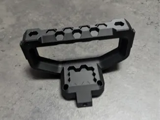 A1 mini hex handle with accessory attach points