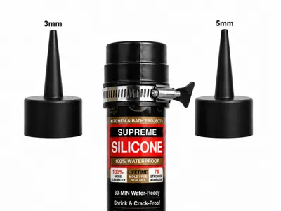 U.S. Style Caulk Saver Lid with 3mm & 5mm Nozzles