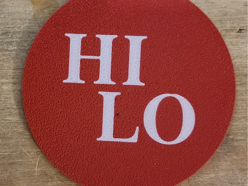 Poker HI / HI-LO Button