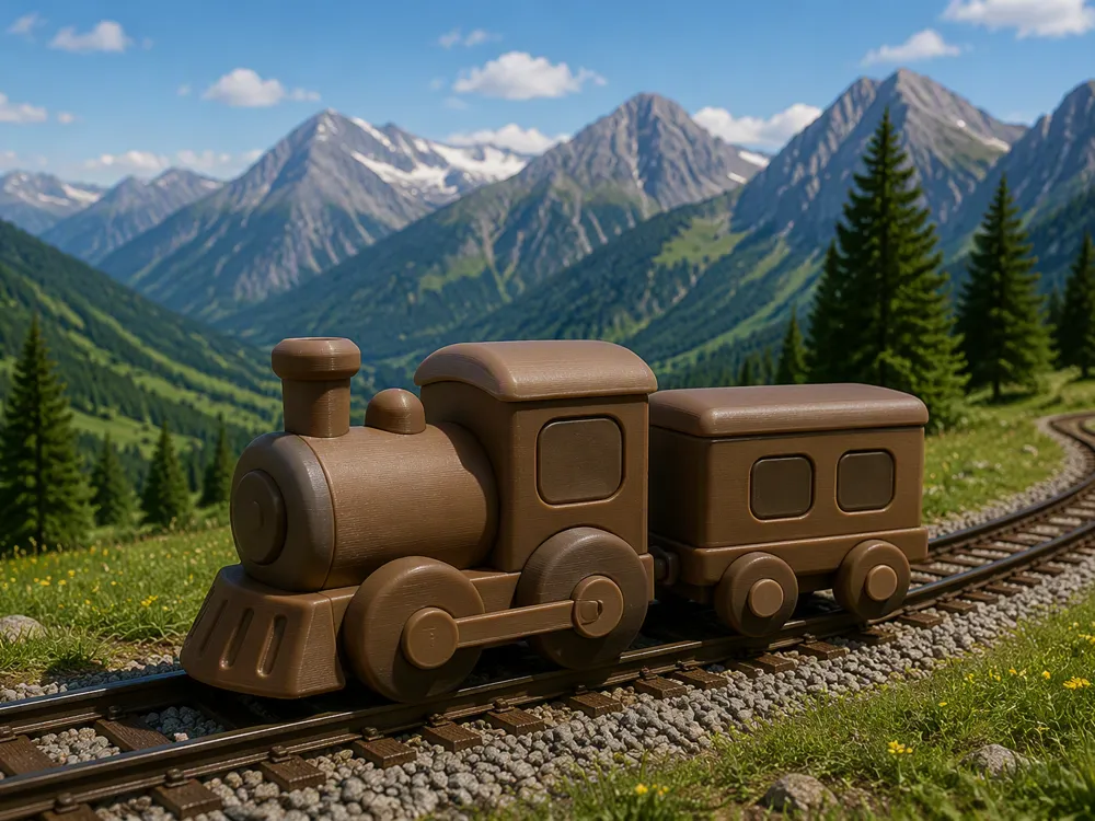 Letrero o emblema decorativo: Chubby Vehicles Series - #38 Train. Referencia del modelo original.