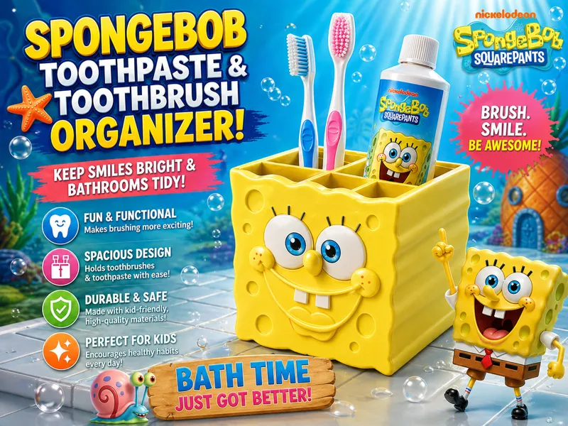 SpongeBob Toothpaste/Brush Organizer v1.2