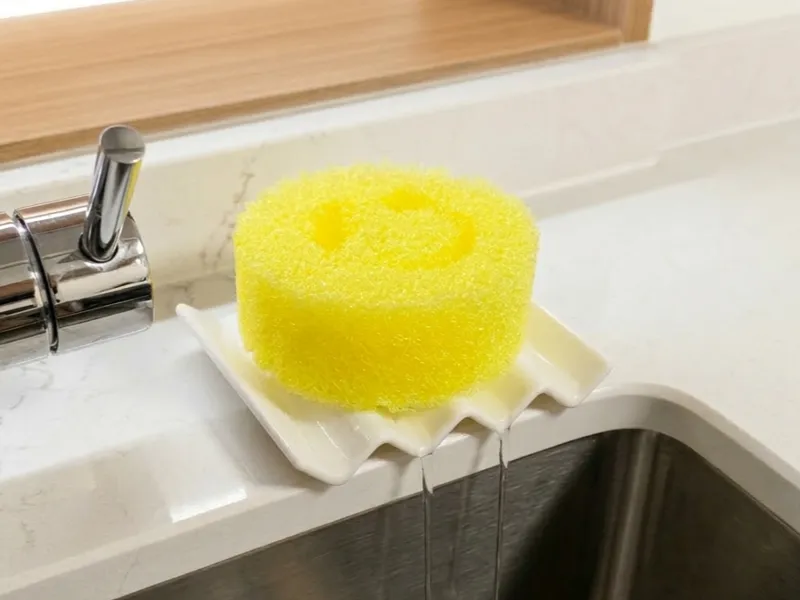 Minimal Sponge Holder – Angled Drain Design