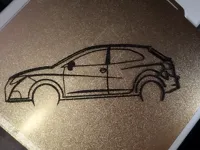Silhouette murale voiture de sport — photo 2