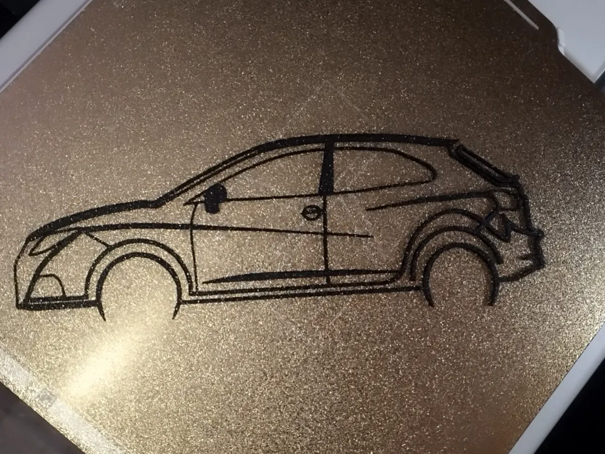 Silhouette murale voiture de sport