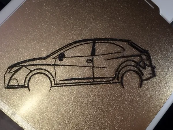 Silhouette murale voiture de sport
