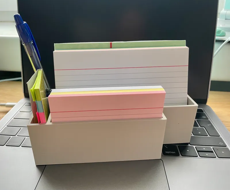 Index card holder A5 A6 Page marker Pen Karteikartenhalter
