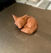 Renard endormi - charme low poly — photo 2