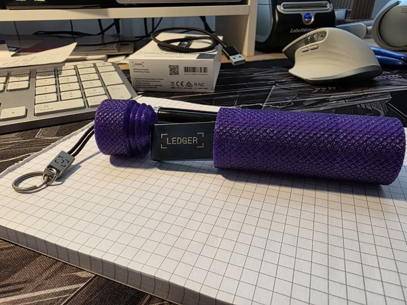 Ledger Nano S Plus Case – Knurled Tube Edition