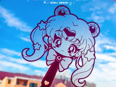 Sailor Moon Small Fan Quick Print Sailor Moon In the Name of the Moon I will punish you