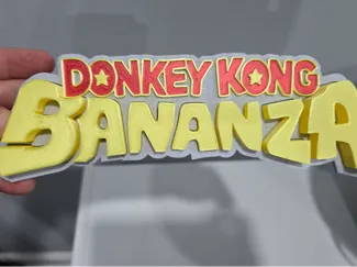 Donkey Kong Bananza Logo - 2D with3D letters