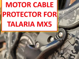 Talaria MX5 motor cable protector