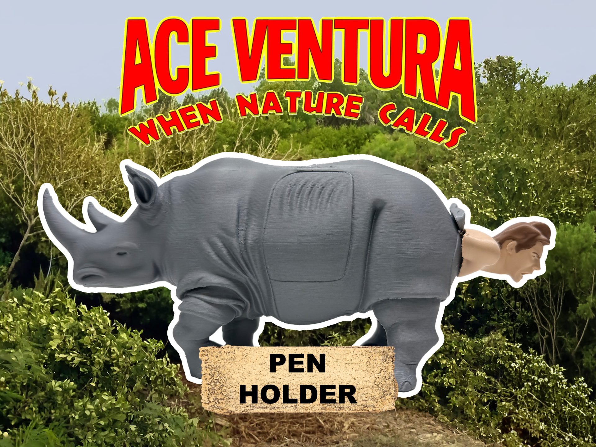 Ace Ventura - Scène du Rhinocéros - Range crayon