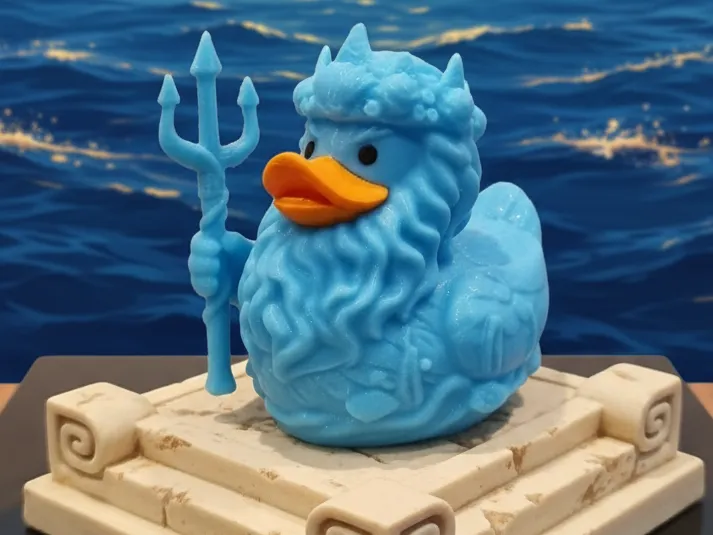 Poseidon duck! Quackeidon! by Swoodie MakerWorld: Download Free 3D Models - 3D model önizlemesi