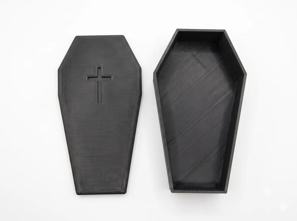 Coffin Box with Lid / Halloween Coffin Shaped Box & Prop - Free 3D ...