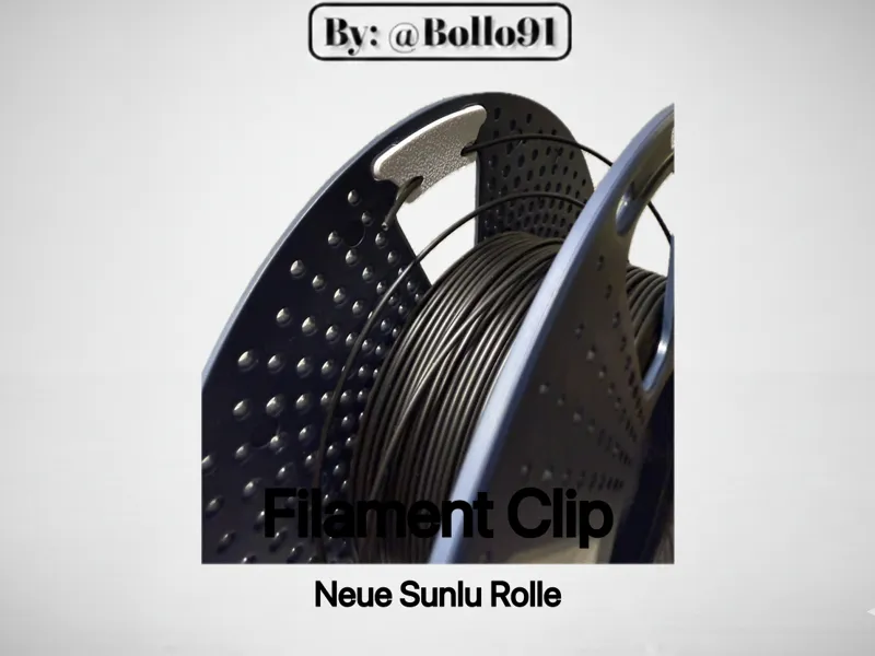 Filament Clip- für Neur Sunlu Rolle -AMS tauglich