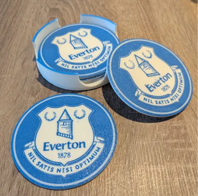 Everton Football Club Coaster Set With Stands