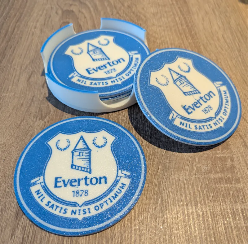 Everton Football Club Coaster Set With Stands
