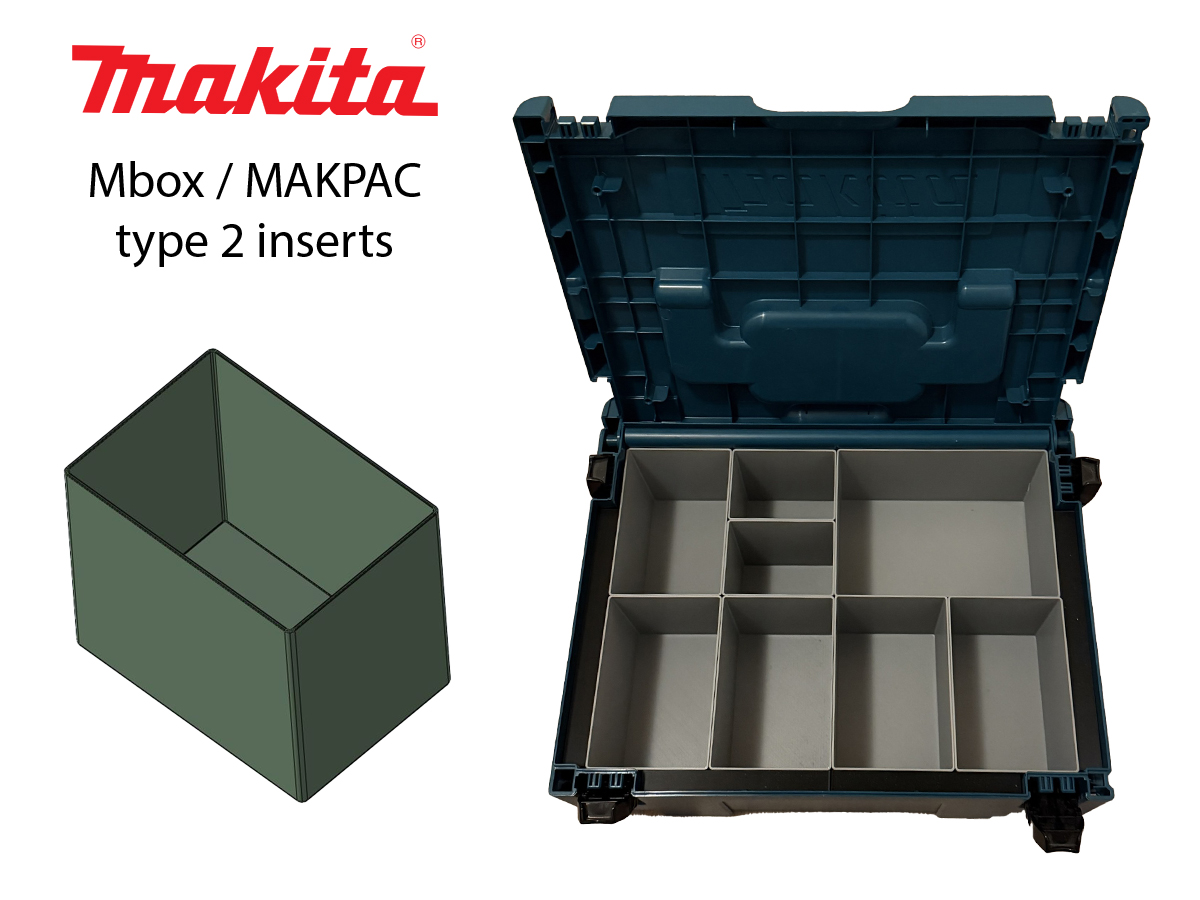 Makita Mbox / MAKPAC type 2 organizer inserts