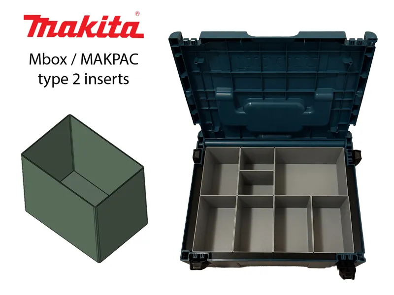 Makita Mbox / MAKPAC type 2 organizer inserts