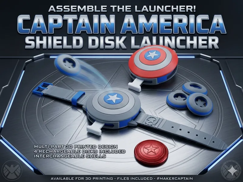 Captain America Disk Launcher