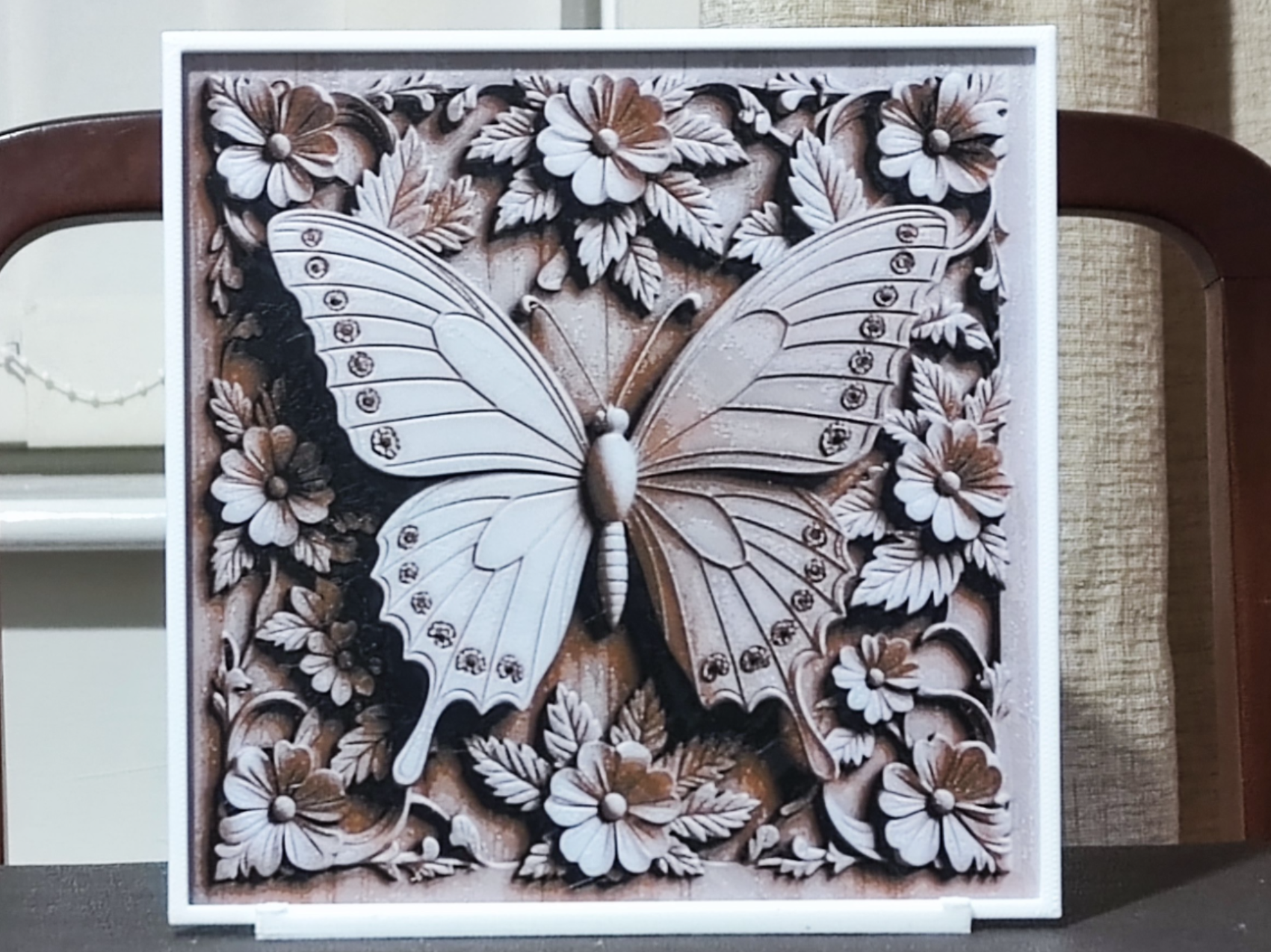 Carved Butterfly - HueForge 3 Color