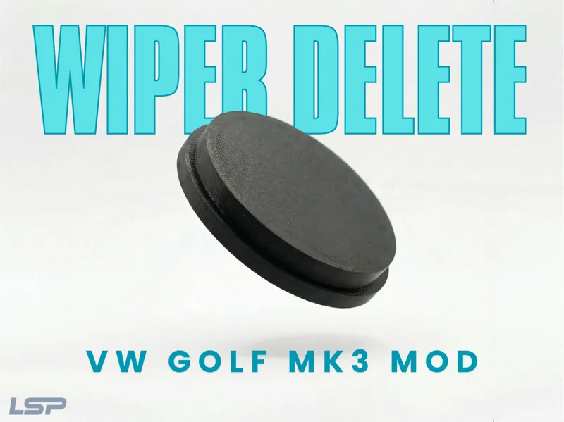 Golf 3 Rear Wiper Delete Mod - Hole plug