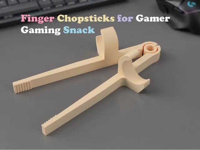 Finger Chopsticks for Gamer Gaming Snack