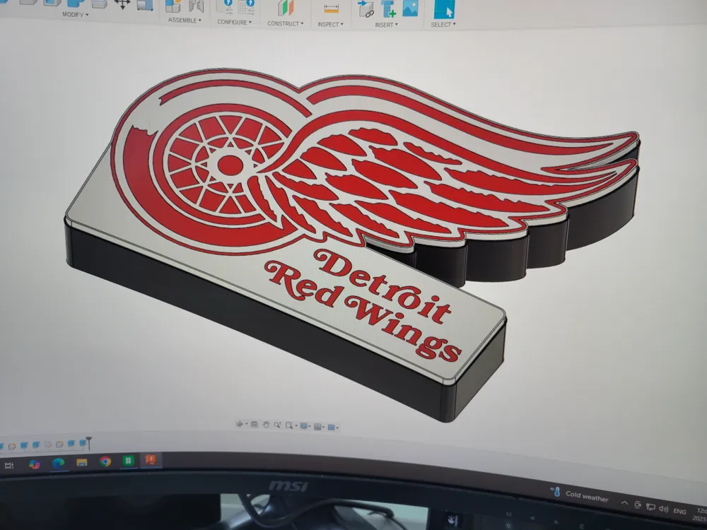 Detroit Red Wings Light Box by KSG designs - MakerWorld