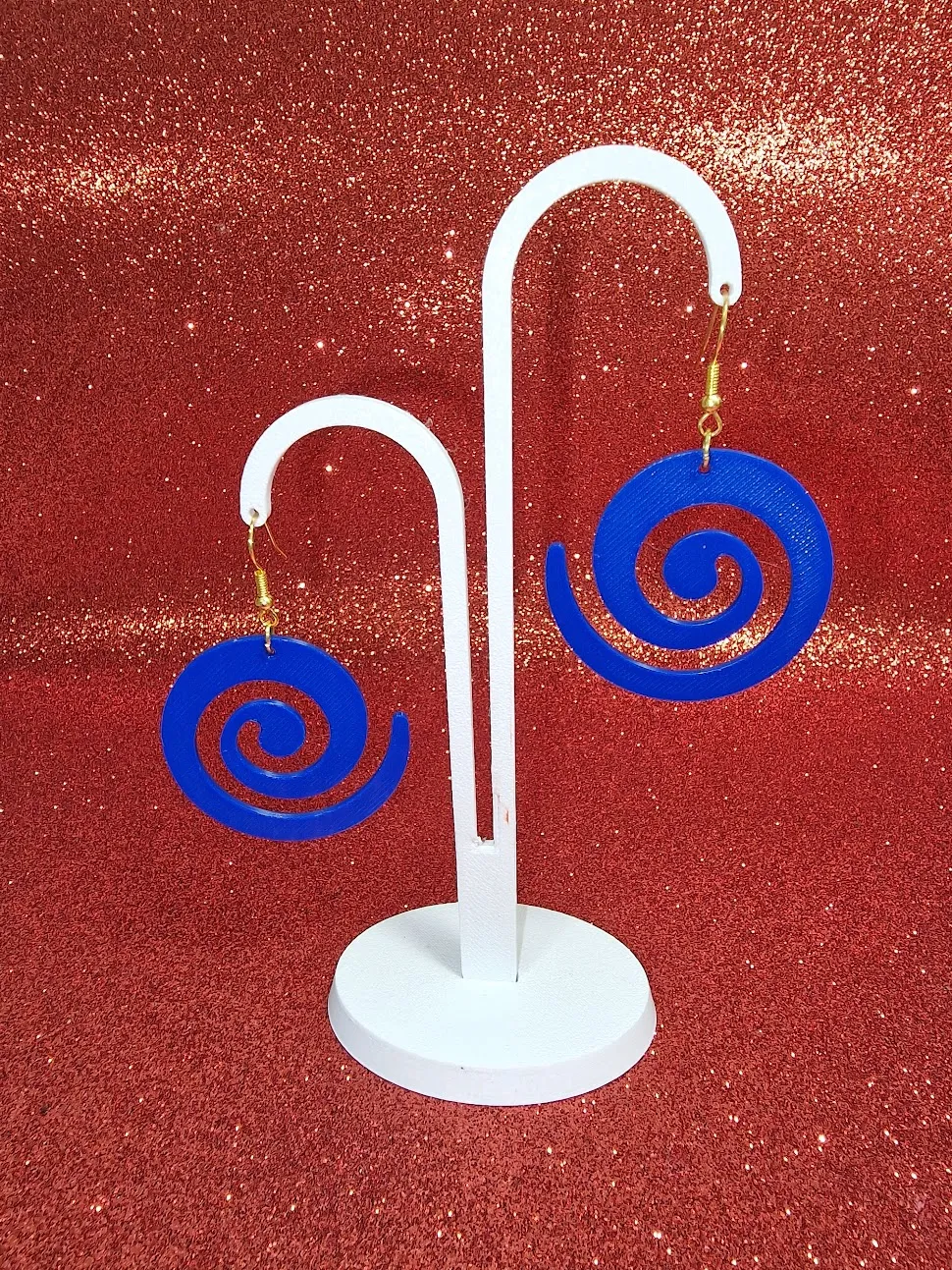Spiral earrings view 3