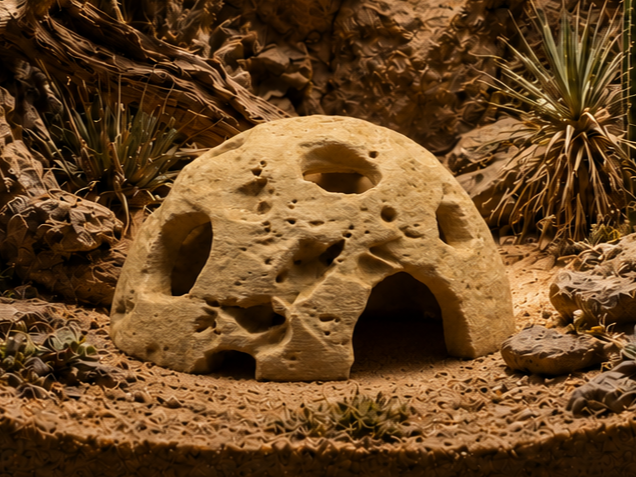 Clay Dome Shelter - Terrarium & Aquarium Decor