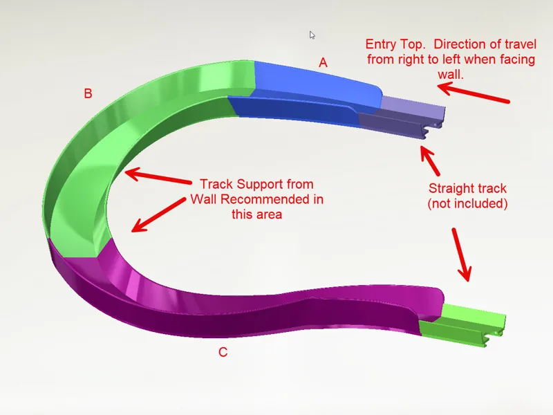 Die Cast Car Wall Track Return