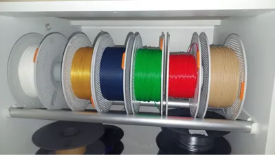 Aluminum bar filament rack