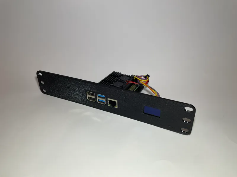 10" Rack Mount Raspberry Pi 4 + OLED 128×64