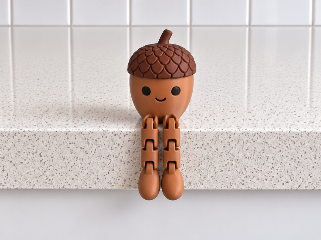 Cute Acorn Leggy Fall Decor Toy|Shelf Sitter - 1