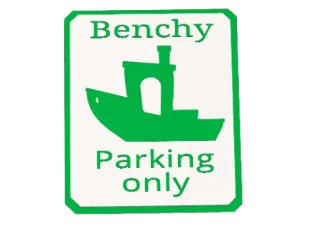 3DBenchy "Benchy Parking only " sign