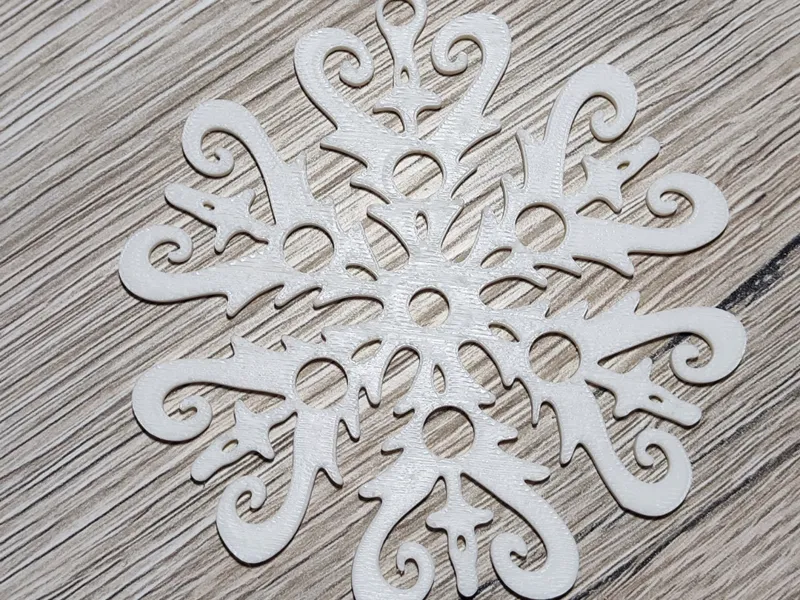 White Snowflake Ornament