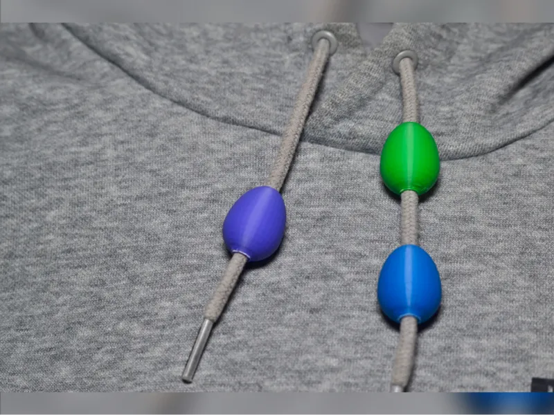 Easter Egg Drawstring Charm/Bead