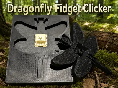 Dragonfly fidget clicker