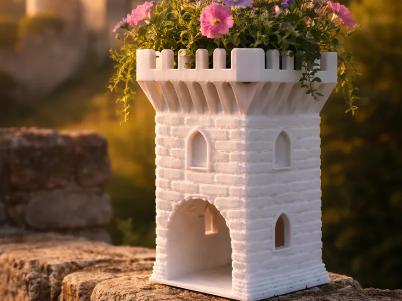 Medieval bastion flower pot easy ancient