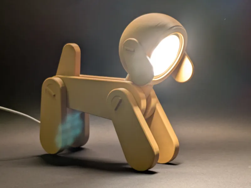 Cute Dog Adjustable Desk Lamp (Ears Version)