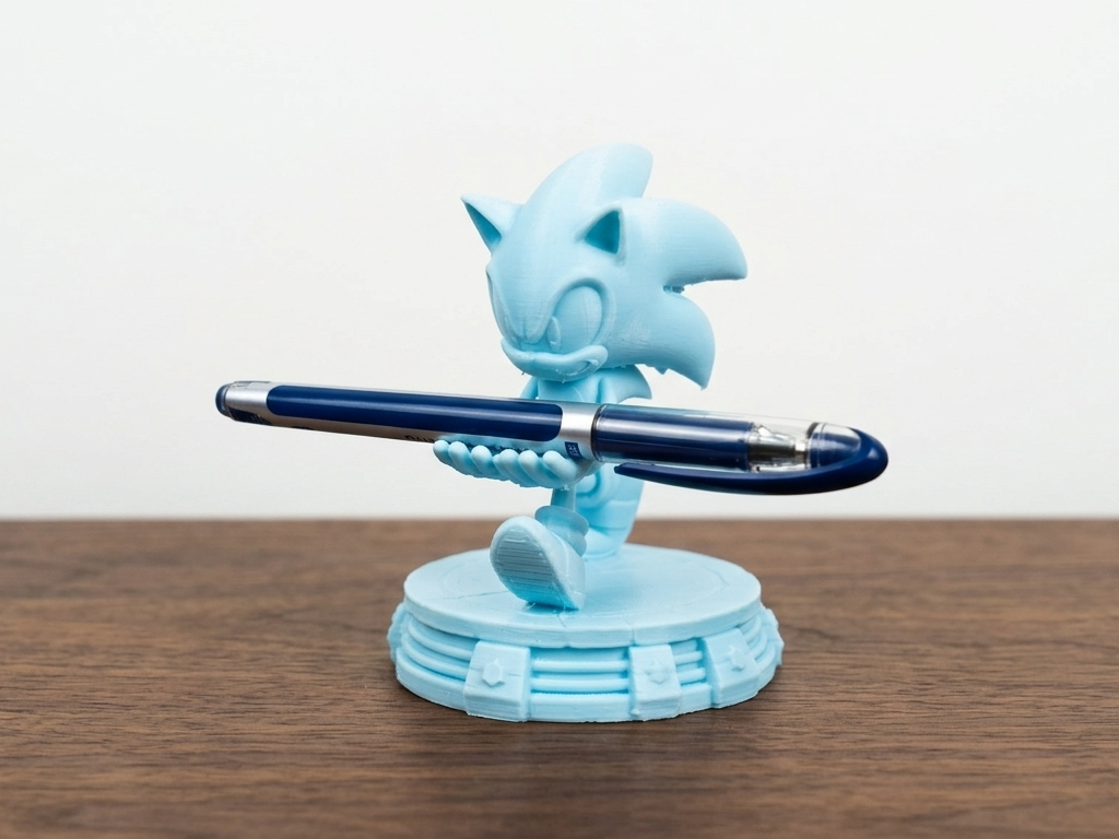 Sonic the hedgehog pen holder