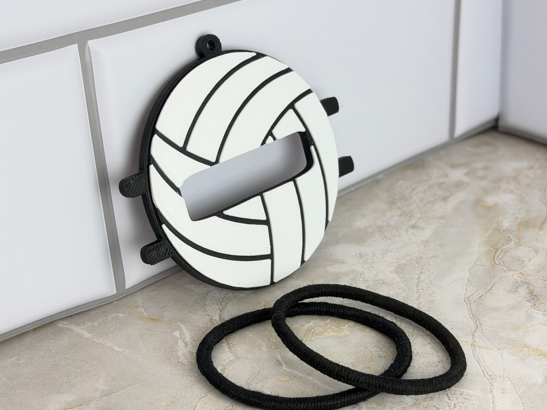 Volleyball hairband keychain - 1