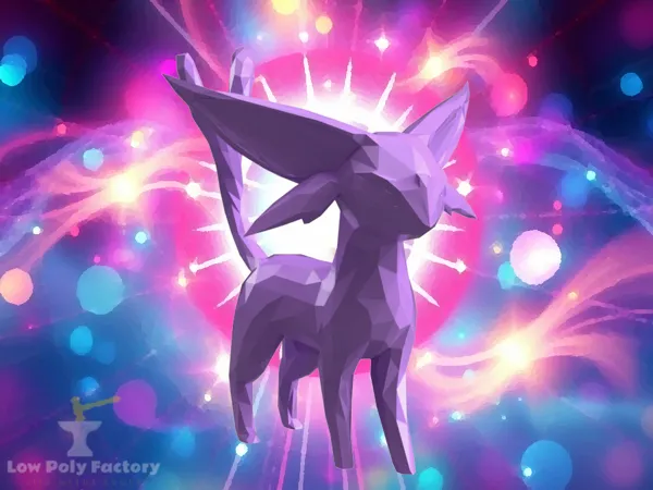 Espeon low-poly