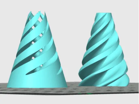 Spiral cone fidget