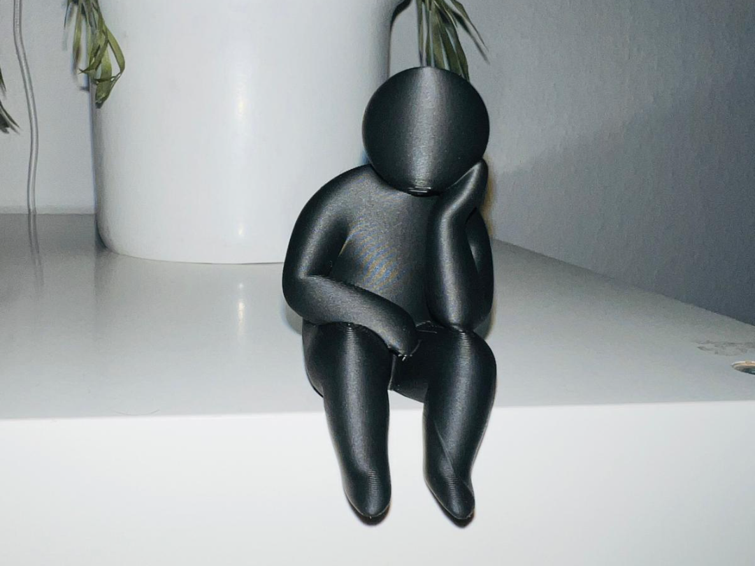 sitting man