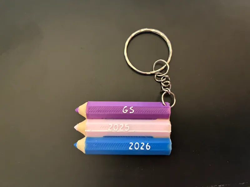 Porte-clé crayons